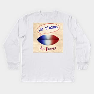 FRENCH KISS JETAIME SAINT TROPEZ Kids Long Sleeve T-Shirt